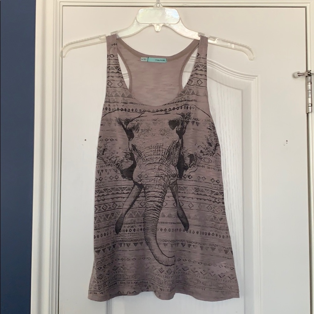 Elephant graphic tank